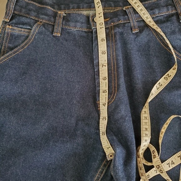 John Galt Carpenter Denim Cargo High Rise Relaxed Straight Y2K Jeans - Picture 11 of 12